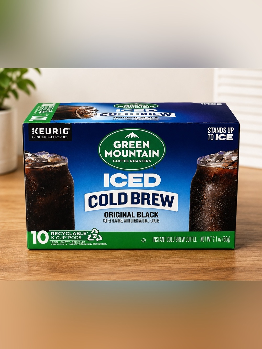 Green Mountain Iced Cold Brew Original Black Coffee Pods - Blue/Green Box